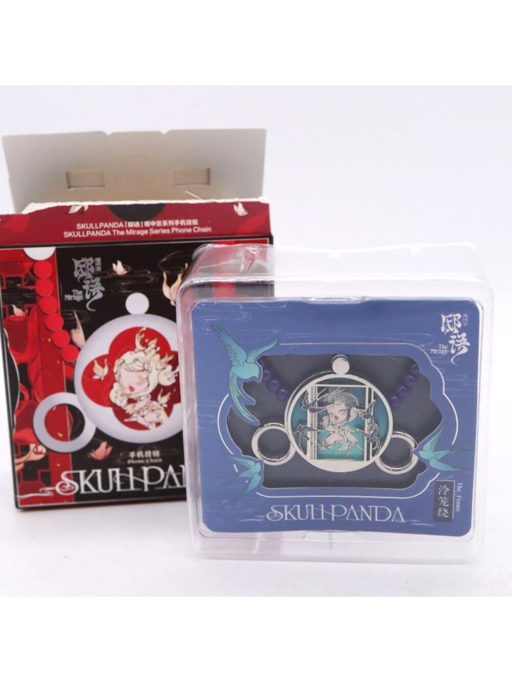POP MART SkullPanda THE FRAME Phone Charm Chain Mirage Series New Open Box
